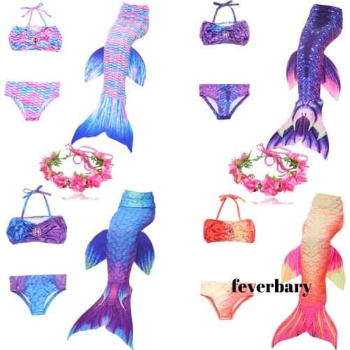 Girls Mermaid Tail For Swimming Costumes Children Kids Zeemeerminstaart Cola De Sirena Cauda De Sereia Cosplay Sparkle