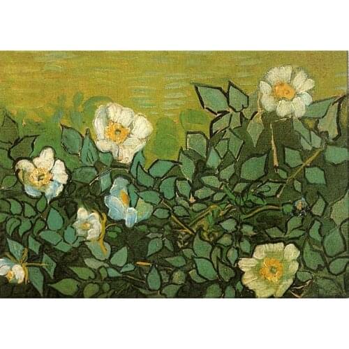 Flowers Paintings by Vincent Van Gogh Wild Roses art pictures for living room decor High quality Hand painted oil on canvas
