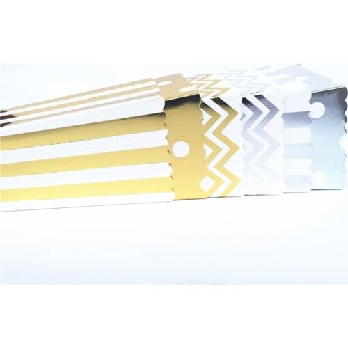 6/12pcs Gold Silver Dot Wave Stripe Paper Popcorn Box Pop Corn Candy/ Sanck Favor Bag Xmas Wedding Kid Birthday Party Decoration