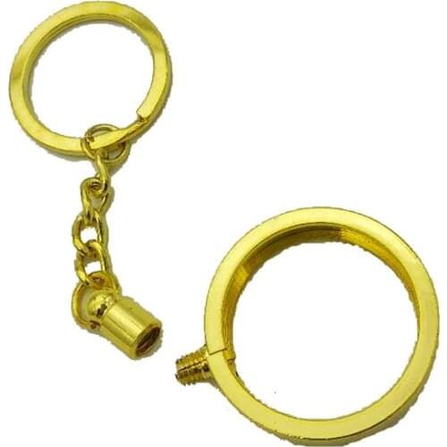 Coin Hook/ coin key ring /keychain direct fit 25mm coin with plastic box