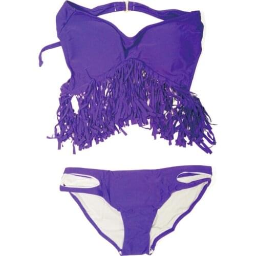 Y14 Summer Vintage Bikini Women Sexy Swimwear Tassel Fringe Swimsuit Hot Bikinis Beach Swim Wear Wholesale