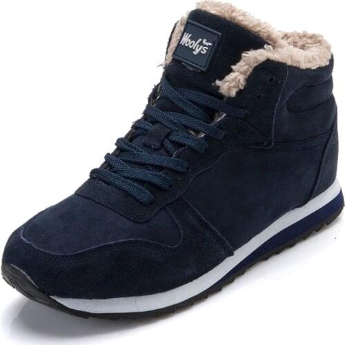 Men Shoes Warm Plush Winter Shoes Winter Sneakers Men Fashion Trainers Chaussure Homme Krasovki Men Casual Shoes Plus Size 35-48