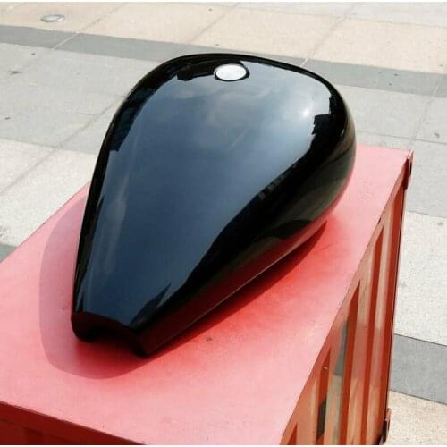 Stretched 4.7 Gallon Gas Fuel Tank For Harley Custom Chopper Bobber Baggers Motorcycle Bikes