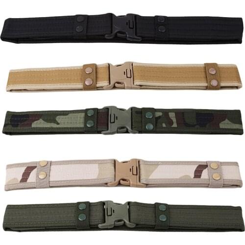 A2 Inch Airsoft Military Tactical Belt Unisex Durable Canvas Material Hunting Outdoor Utility Adjustable Waistband