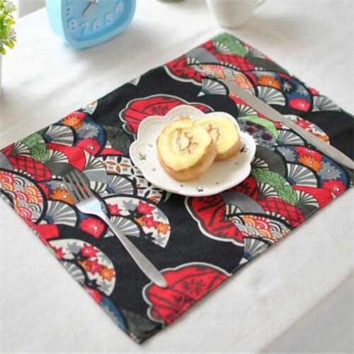 Luxury fashion Japanese tablecloth fan cloth tablecloth cushion western double thick carpet mat non-slip cloth