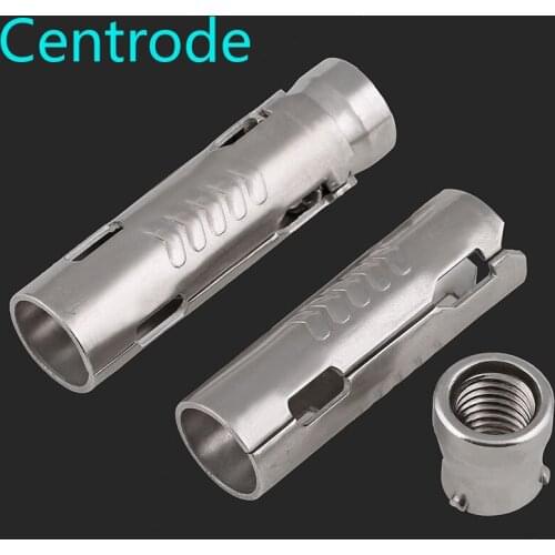 201/304 stainless steel fish scale tube three-piece one-piece gecko internal expansion bolt M6M8M10M12 5Pcs