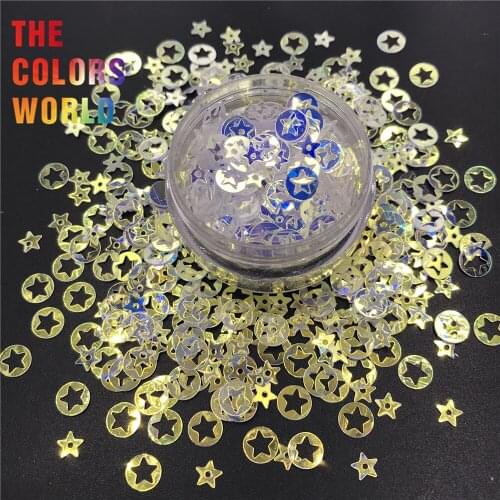 Star Sequins Nails Glitter Nail Art Decoration arcoíris Body Art arte de uñas Tumbler DIY Crafts Party Festival Nail Accessories