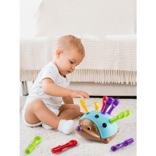 Assembling Insert Hole Blocks Baby Toys Xmas Gift Infant Concentration Training Toy Toddlers Educational Early Education Toys