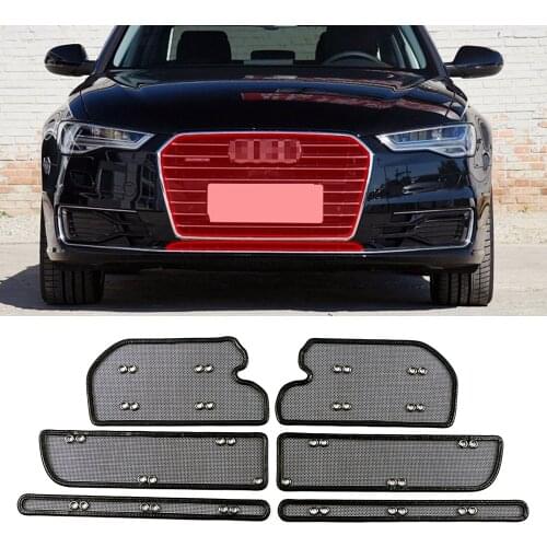 For Audi A6 C7 C8 2012-2020 Front Grills Insect Net Radiator Protective Net Condenser Protection Cover Anti Pest Dust Garbage