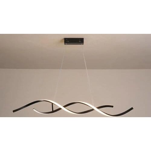 LODOOO Black/White Modern Led Pendant Lights Living Room BedRoom Hanging Lights For Restaurant Kitchen Led Pendant Lamps