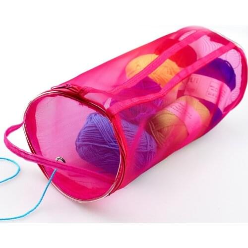Yarn Storage Bag Mesh Wool Storage DIY Crochet Storage Bag Hand-knitted Tool Orgaizer 2sizes DIY Craft Tool Storage Set