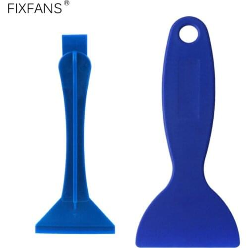 FIXFANS 2Pcs Heavy Duty Plastic Scraper Pry Opening Tool for iPhone Samsung Android Smart Phone Battery Removal Repair Tools Set