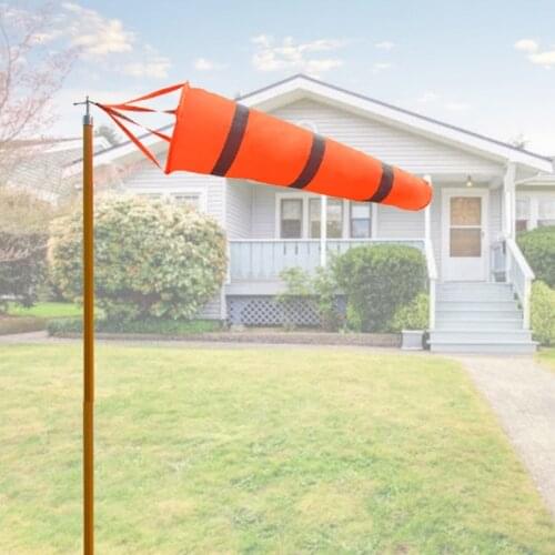 Home Garden Aviation Windsock Bag Rip-stop Luminous Weather Wind Direction Measurement Weather Vane Reflective Belt Wind R7UB