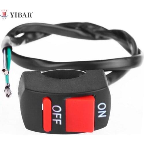 Universal Handlebar Motorcycle Switch ON-OFF Button LED Angel Eyes Light Switch