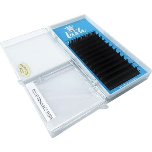 Factory Price Natural Soft faux mink eyelash C/D volume Individual Lashes glossy black false eyelashes makeup bulk professional