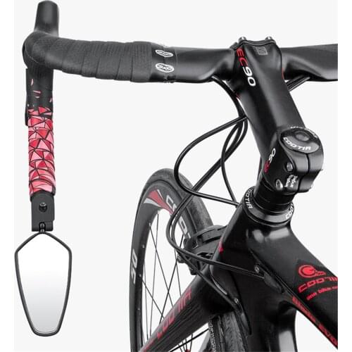 Bicycle Handlebar Rearview Mirror Mountain Bike Safe Mirror Adjustable Foldable Bike Mirror For Cycling Bike Accessories
