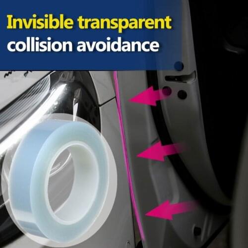 Car Stickers Door Edges Guard Paint Protective Film Anti-Scratch Wrap Styling Mouldings Universal 1.5cmx5m Outdoor Protector 1pc