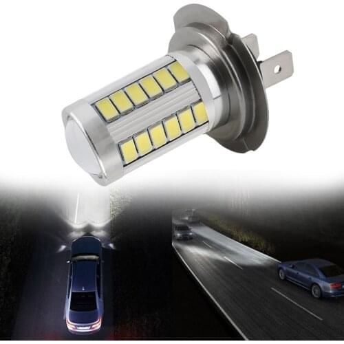 1Pc H7 Super Bright 12V 5630 SMD 33-LED Auto Car Fog Driving Light Lamp Bulb Fog Headlight Car Lights Car Accessories