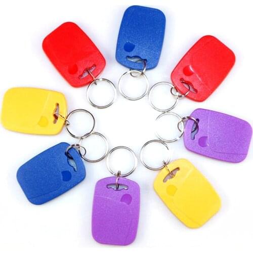 10pcs IC+ Dual Chip Frequency RFID 125KHZ T5577 EM4305+13.56MHZ Changeable Writable ID UID Rewritable Composite Key Tags Keyfob