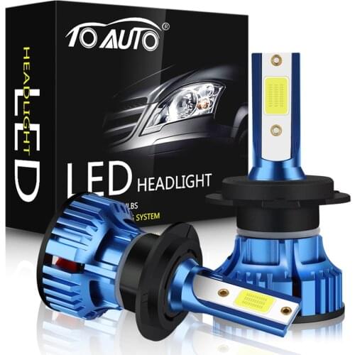 2pcs H1 LED H3 H7 H4 LED H8 H11 HB3 9005 HB4 9006 Bulbs Car Lights 12000LM 50W COB Auto Headlight Lamp 12V 6000K