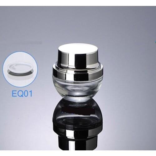 300Pcs 20g/ml Cosmetic Empty Jar Pot Eyeshadow Makeup Face Cream Container ,Glass cream jar