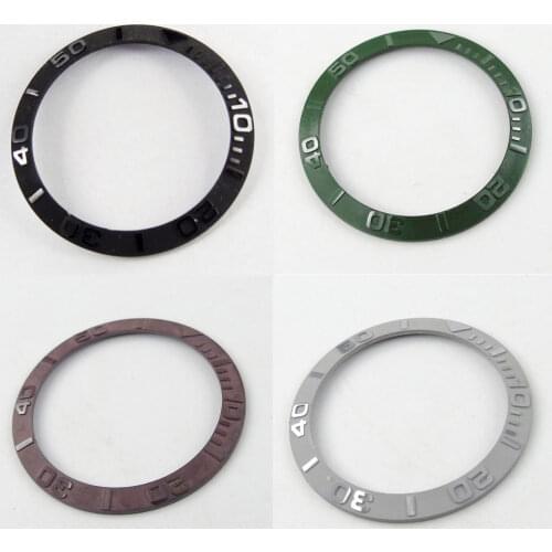 4 Colors 38mm Brushed Watch Bezel Ring insert Fit 40mm Automatic Men Watch