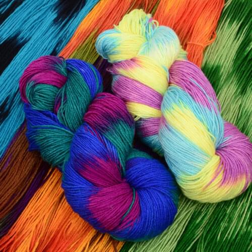 5pcs 250g Acrylic Yarn Dyed with Thick Hooks and Slippers Woven with Thread for Childrens Hats and Cushion Dolls