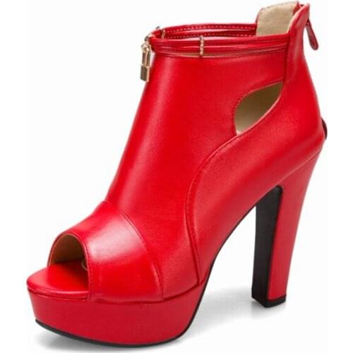 Big Size 34-50 New Ladies Platform Fashion High Heels Gladiator Sandals Women Peep Toe Fish Head Sexy Party Wedding Shoes 33-10