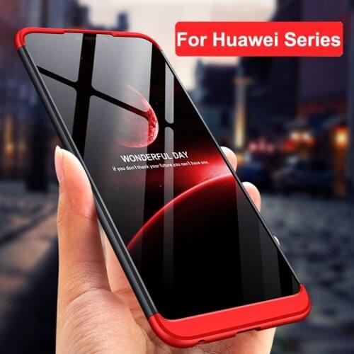 GKK For Huawei honor 8X 7X 6X Case Honor 8A 9 10 lite P Smart 2019 Case 360 Full Protection for honor 8X Max 8C Cover Coque