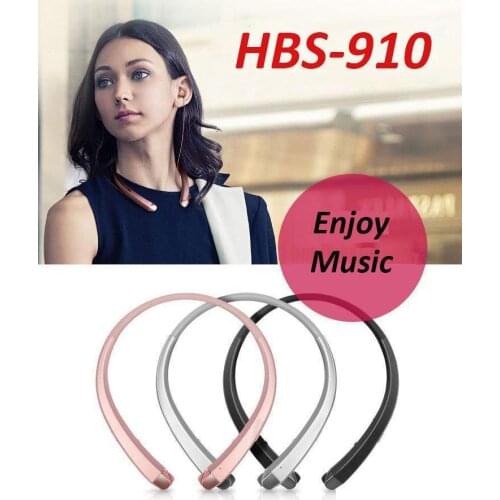 HBS910 Headset Sport Earphone Bluetooth Wireless Neckband Headphone Smart Touch Waterproof Hifi Sound For LG Samsung Earbuds