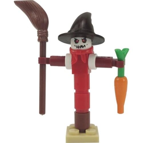 Locking City The Scarecrow Farmer MOC Building Blocks Toys for Children Assemble Blocks DIY Compatible for Locking Gifts Kids