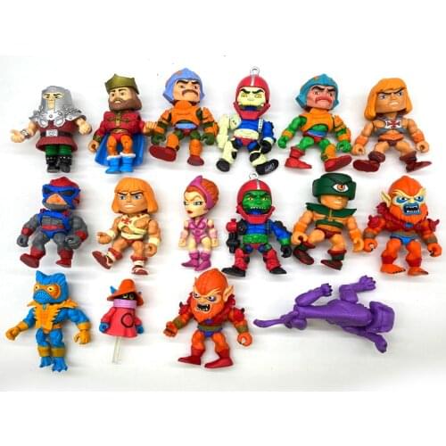 MOTU He-Man/King Randor /Beast Man/MAN-E-FACES EVIL-LYN Trap Jaw Masters Of the Universe Vinyl Figure