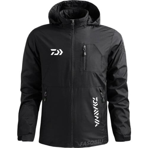 2021 Mens Hoodie Waterproof Auti-UV Sunscreen Fishing Clothing Daiwa Quick Dry Breathable Hiking Camping Sport Fishing Jacket
