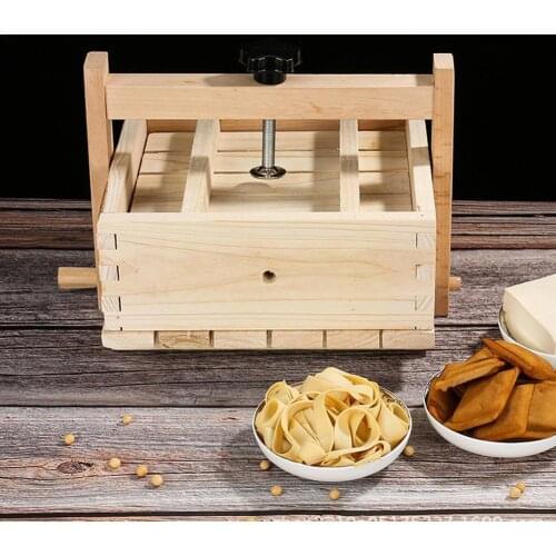 Manual DIY Wooden Tofu Press Mould Set Homemade Cheese Mold Curd Soybean Tofu Making Kitchen Tofu Tool Cooking Mold Accesso K4V5