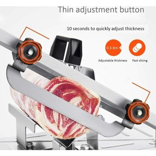 Stainless Steel Manual Frozens Meats Slicer Mutton Ham Beef Cutter Cutting Machine Kitchen Supplies Kitchen Tools