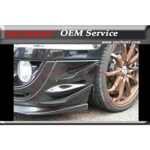 Car-Styling FRP Fiber Glass Front Canards 4 Pcs Fit For 2004-2005 Subaru Impreza WRX 8th GDA Front Bumper Canard