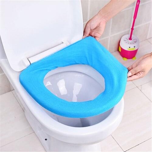 Warm Soft Toilet Cover Seat Lid Pad Bathroom Closestool Protector Bathroom Accessories Set Toilet Seat Cover Mat