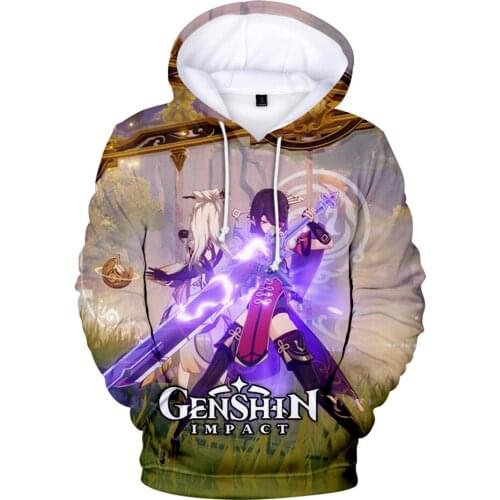 2021 Hot Game Genshin Impact Harajuku Hoodie Print 3D Sweatshirt Men Women Kids Warm And Comfatable Fashion Streetwear Tops