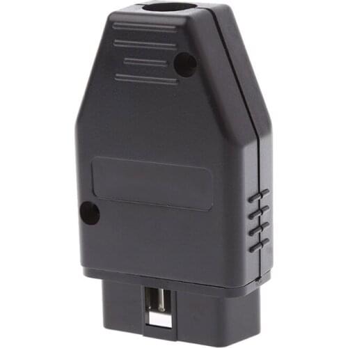 Universal OBD2 16Pin Male Connector Plug Wiring Car Auto Diagnostic Tool R2LC