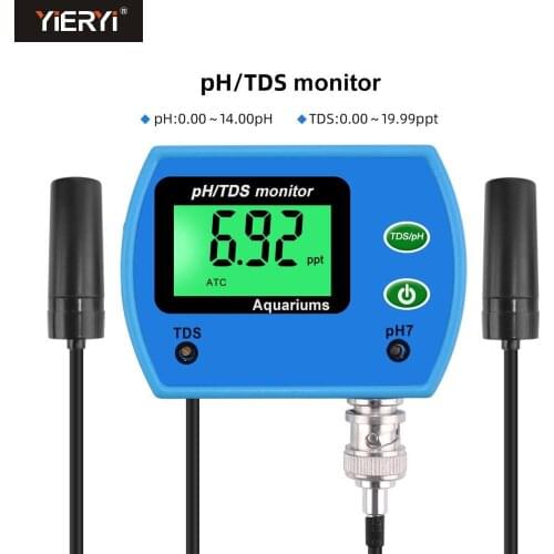 Yieryi Professional 2 in 1 Tester Multi-parameter Good Water Quality Monitor pH TDS Meter Multiparameter Water Quality Analyzer