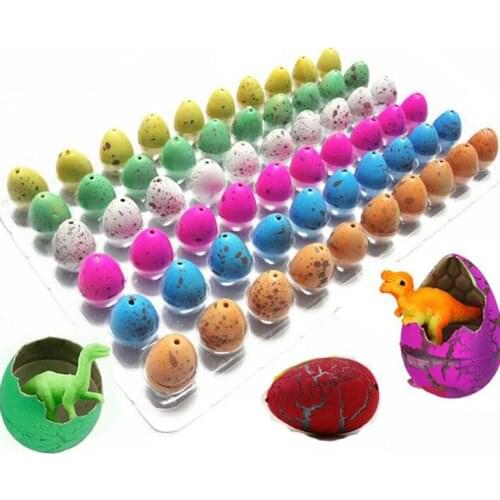 10pcs/set Novelty Gag Toys Children Toys Cute Magic Hatching Growing Animal Dinosaur Eggs For Kids Educational Toys Gifts