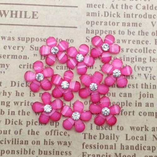 20 pcs Colorful Mini Resin Flowers DIY Scrapbooking Accessories Creative Crafts Kids DIY Jewelry Flatback Resin Flower Toy