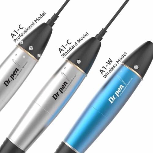 A1 Stamp Derma Pen Auto MTS Dr Pen Micro Needle Kit Dermapen Wired&Wireless Dermaroller Pen for Anti Scare Semi-permanent Tattoo
