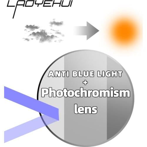 Quality Radiation Protection Photochromism Lenses Aspherical Myopia Lens Prescription Custom Made Diopter Discolo Glasses Lens