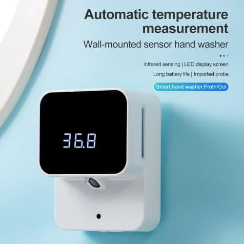 X6 Automatic Soap Dispenser Induction Foaming&Gel Hand Washer LED Display Screen Infrared ntelligent Touchless Sensor For Home