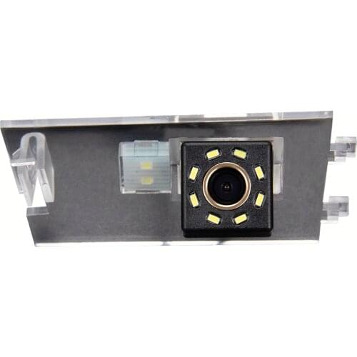 Misayaee Car Rear View Reverse Parking Camera Golden 8 Led for Jeep Patriot Liberty Compass Grand Cherokees