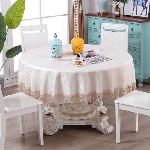 Europe embroidered round tablecloth table dining table cover table cloth flower Lace bedside TV cabinet dust cloth HM628
