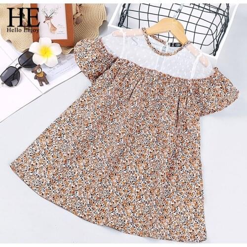 HE Hello Enjoy Baby Summer Clothing Toddler Baby Girl Dress Ruffles Sleeveless Princess Casual Dress A-Line Party Lace Sundress