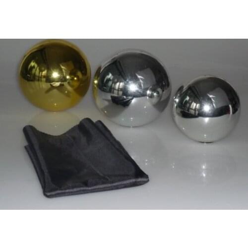 Zombie Ball With Foulard,Large Size (Dia.15cm,Gold/Silver Color Avaiable) Floating Magic Tricks Gimmick Stage Illusion Mentalism