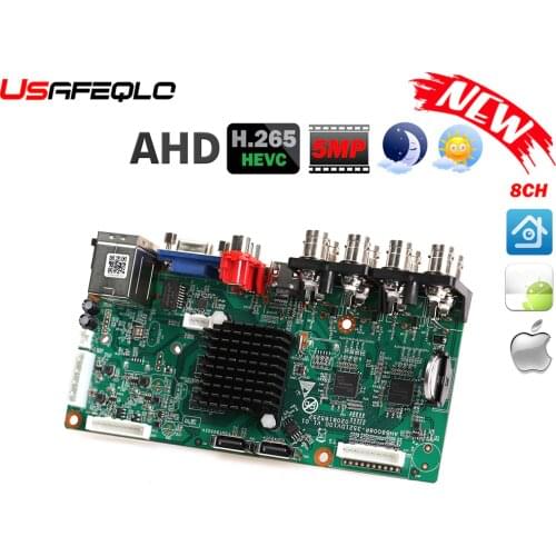 Newest AHD H.265/H.264 DVR Digital Vidoe Record Support 2 SATA Line AHD/IP Camera Support ONVIF CMS XMEYE CCTV AHD 5MP Camera